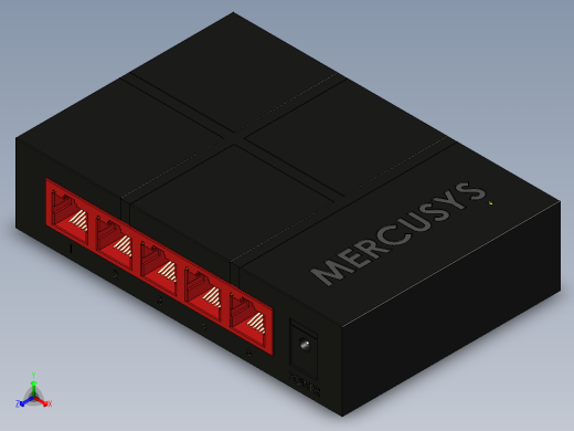 光纤交换机正等轴测缩略图