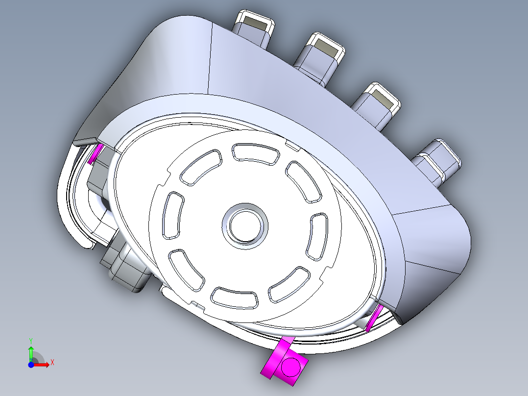 Prosthetic仿生假手掌简易结构前视图