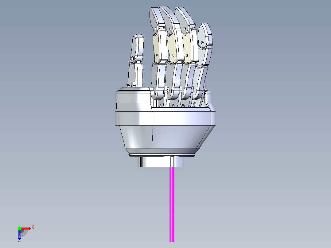 Prosthetic仿生假手掌简易结构俯视图