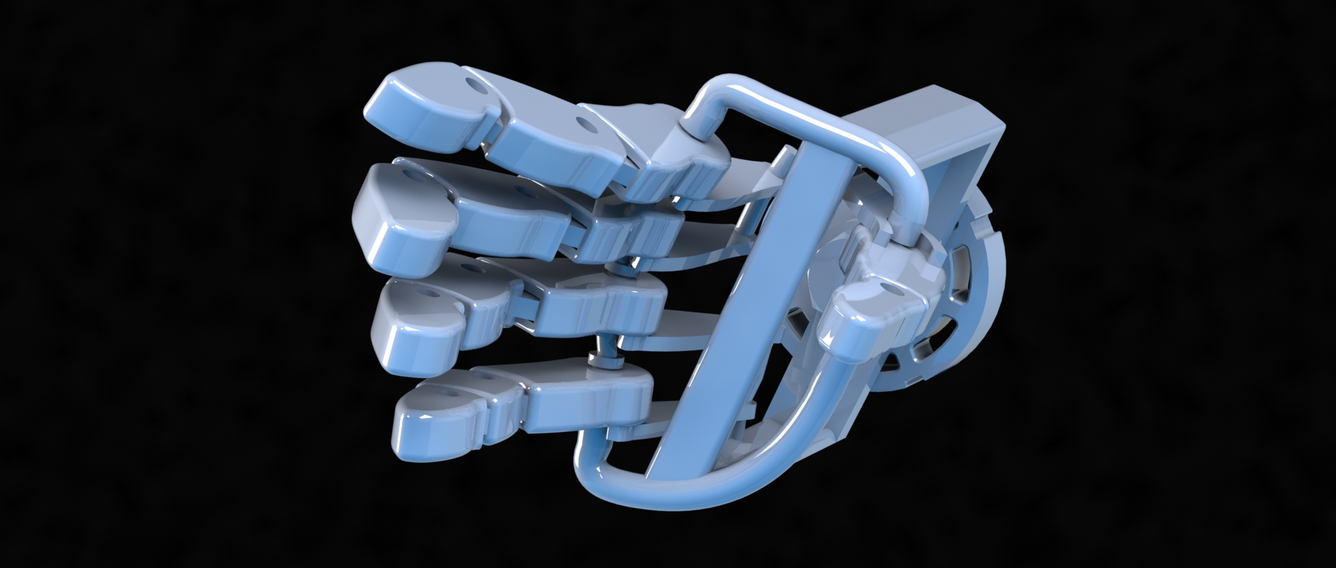 Prosthetic仿生假手掌简易结构