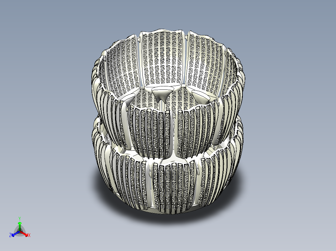 蝴蝶灯正等轴测图