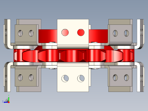 双节距 2080 输送链，带附件 K2 1X1 和 2X2 以及链轮---stp右视缩略图