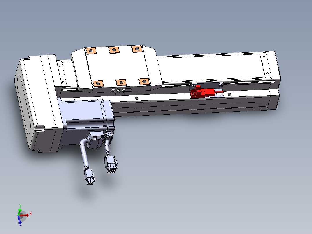 内嵌式直线模组XGG8主视图
