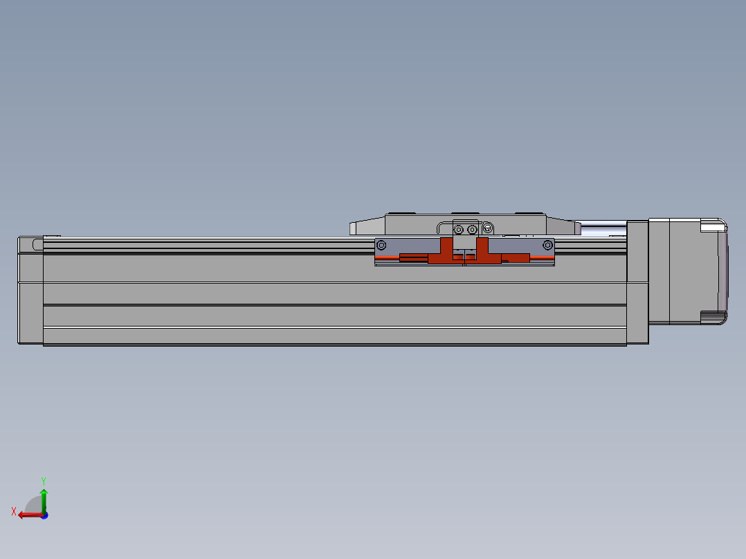 内嵌式直线模组XGG8后视图