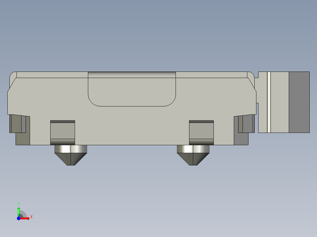 16.1㎜ x 4.0㎜侧面操纵SMD轻触开关前视图
