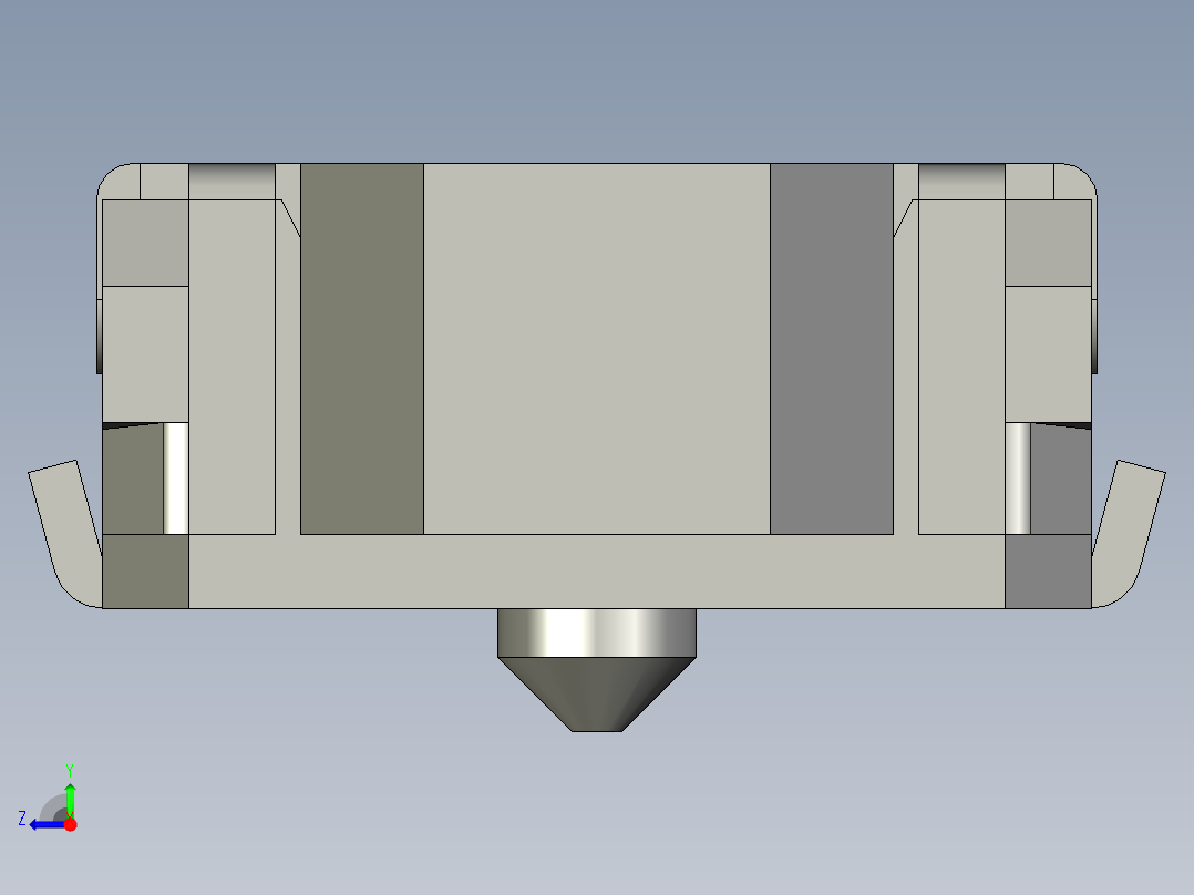 16.1㎜ x 4.0㎜侧面操纵SMD轻触开关右视图