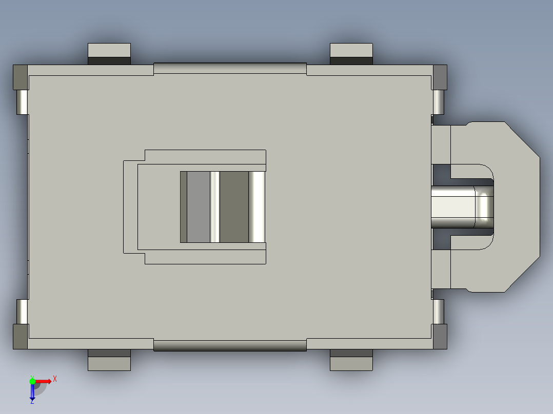 16.1㎜ x 4.0㎜侧面操纵SMD轻触开关俯视图