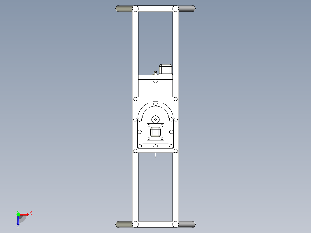 小型切割机船体甲板切割机1133214俯视图