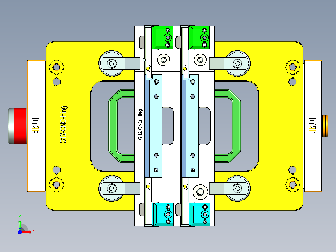 G12-HING-CNC1笔记本CNC工装夹具三维模型-0430前视图