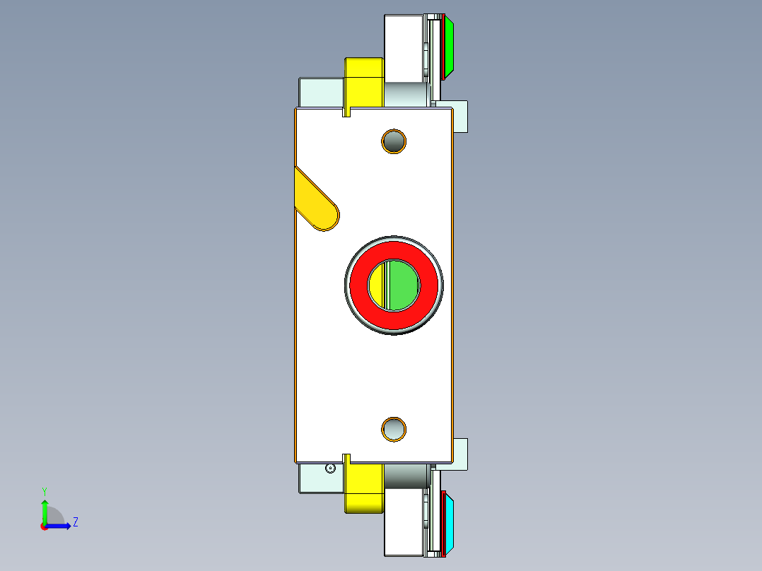 G12-HING-CNC1笔记本CNC工装夹具三维模型-0430左视图