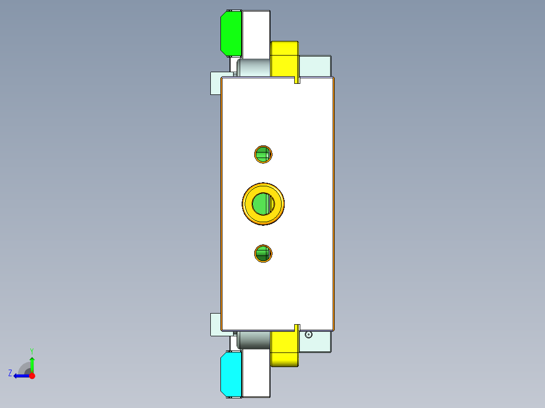 G12-HING-CNC1笔记本CNC工装夹具三维模型-0430右视图