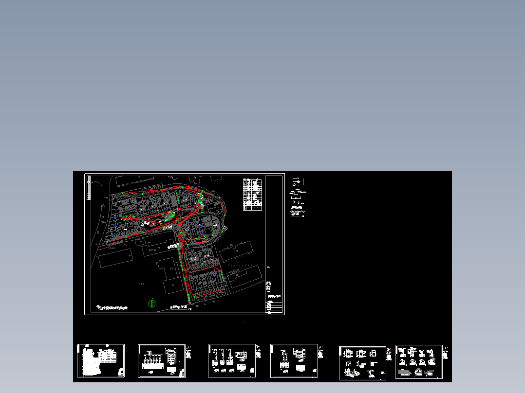 小区景观照明及动力平面图