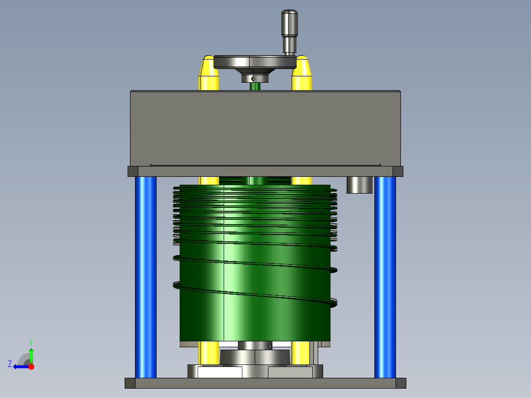 碗分离机step右视图