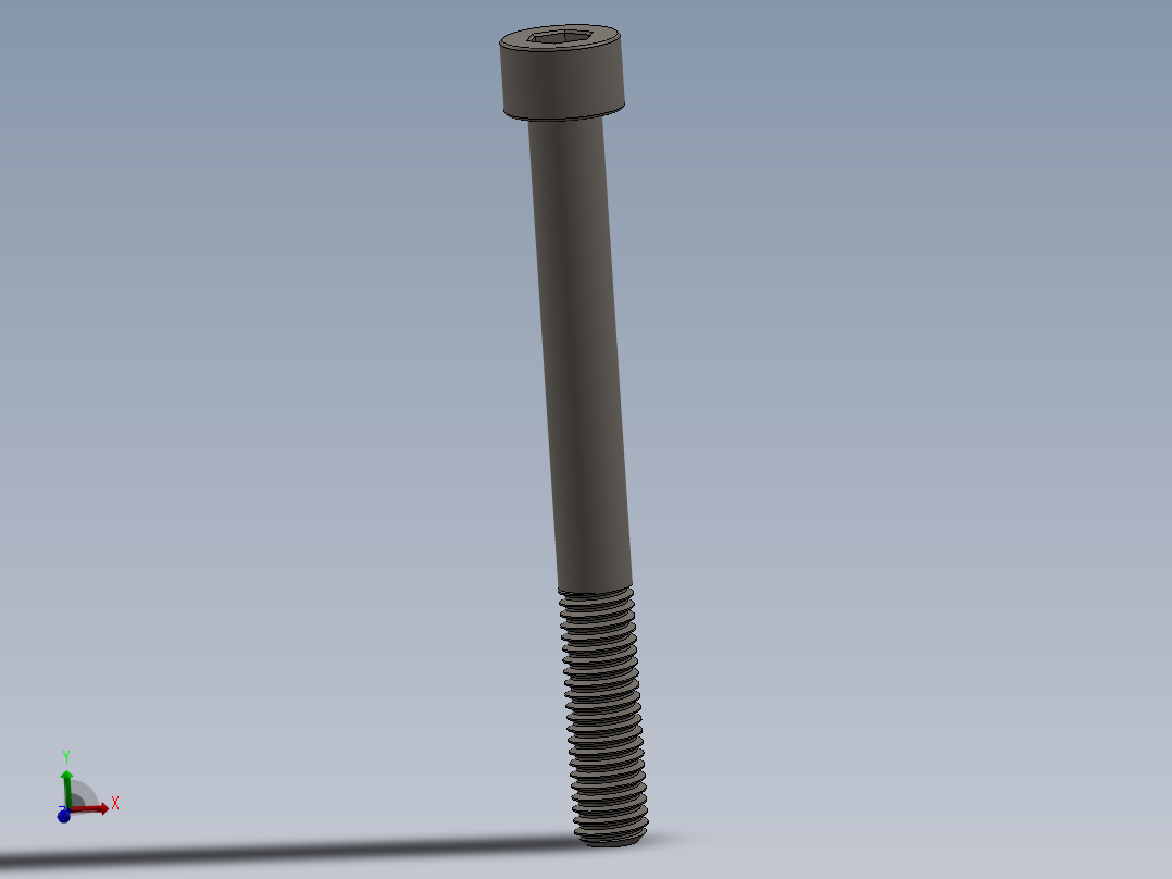 Screw_DIN_912_M8x80_A2.SLDPRT公制内六角螺钉主视图