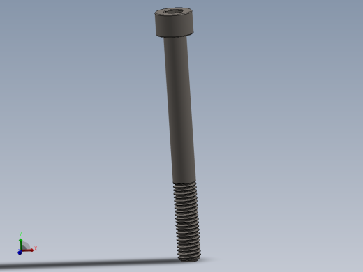 Screw_DIN_912_M8x80_A2.SLDPRT公制内六角螺钉