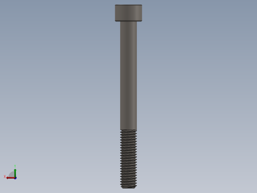 Screw_DIN_912_M8x80_A2.SLDPRT公制内六角螺钉后视缩略图