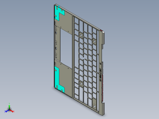 包胶版笔记本C壳铣侧孔程序模型
