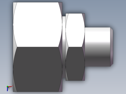 直通变径接头、2C-14-26俯视缩略图