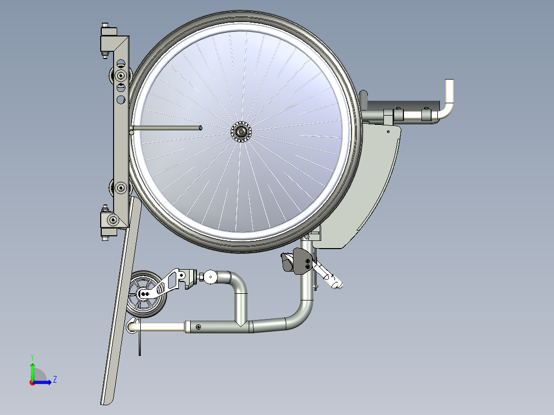 A3003349-轮椅训练器左视图