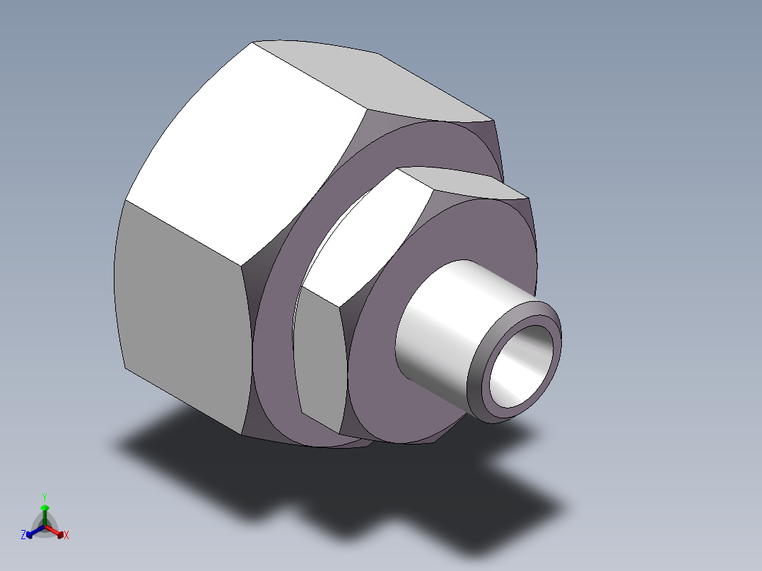 直通变径接头、2C-12-26主视图
