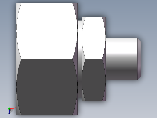 直通变径接头、2C-12-26俯视缩略图
