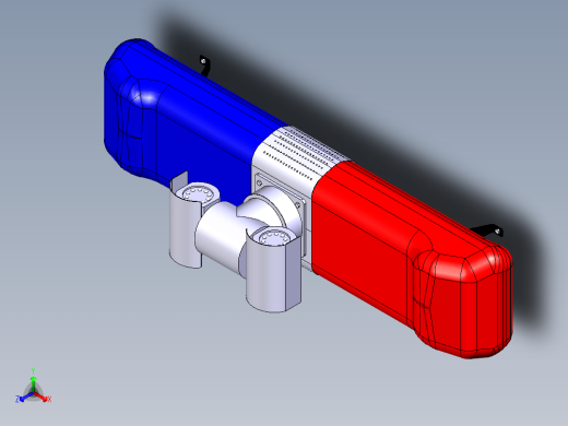 警灯带云台摄像机正等轴测缩略图