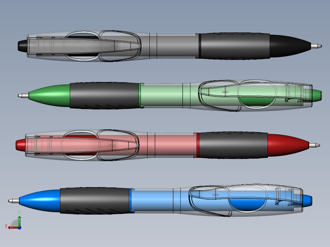 笔、中性笔、铅笔(2)后视图