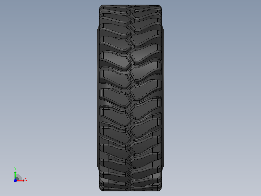 轮毂、轮胎(38)前视图