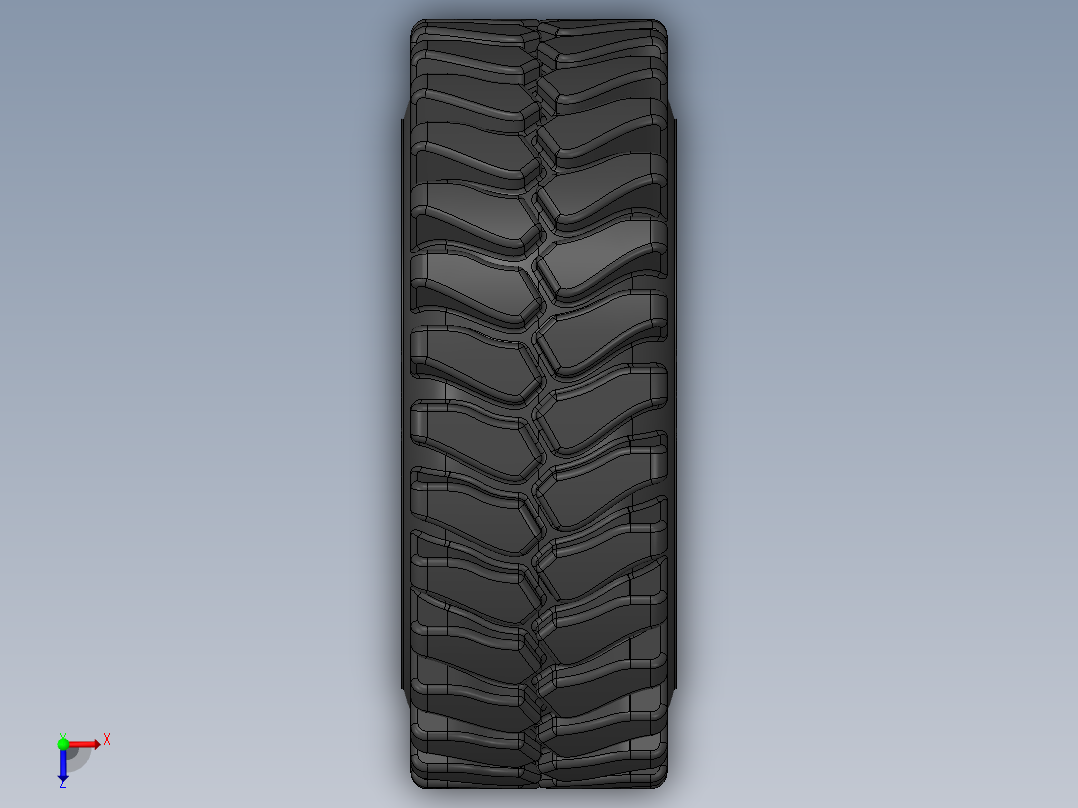 轮毂、轮胎(38)俯视图