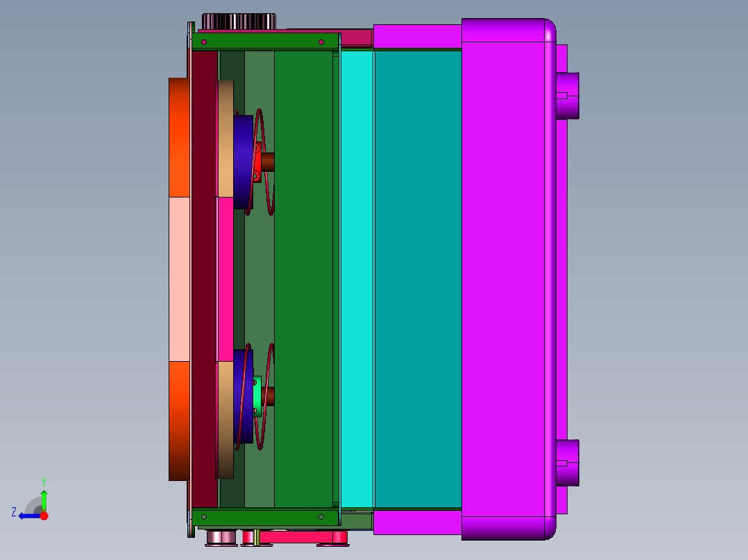 踩脚全自动鞋膜机右视图