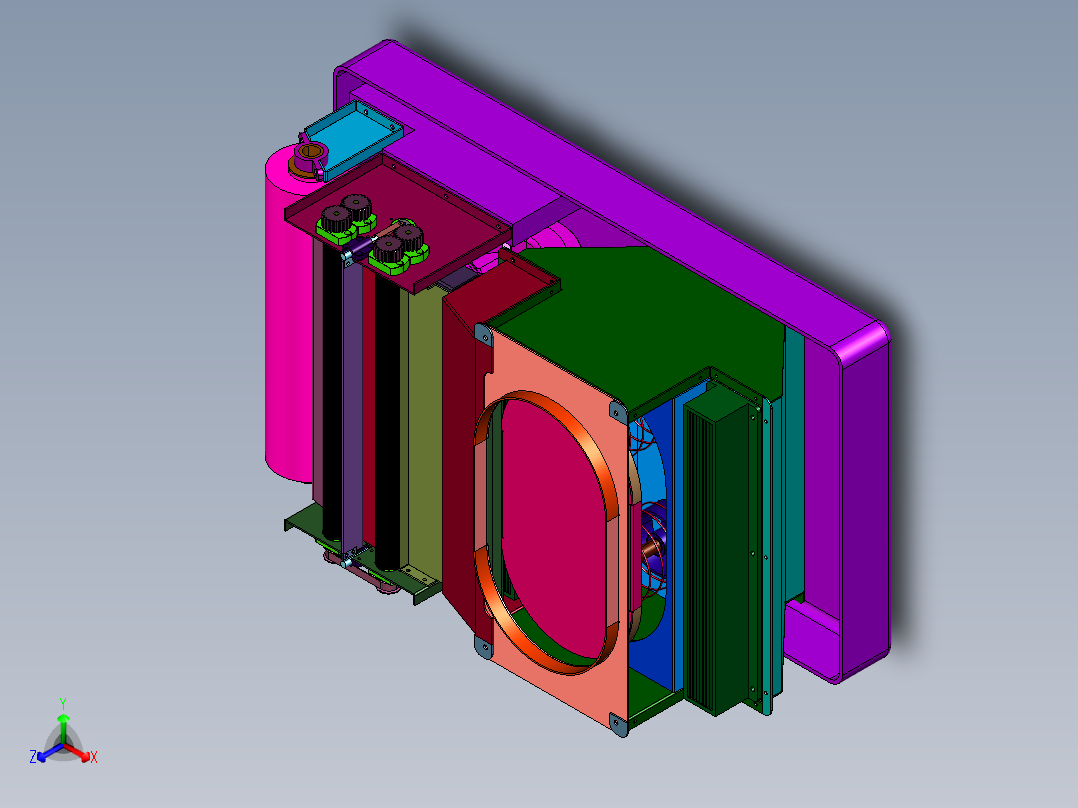 踩脚全自动鞋膜机正等轴测图