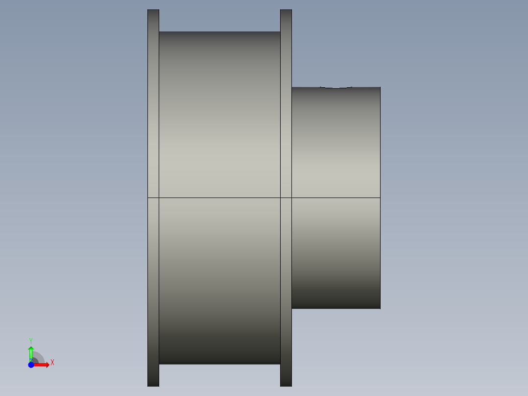 平皮带轮 MISUMI HBPG30-P10-11前视图