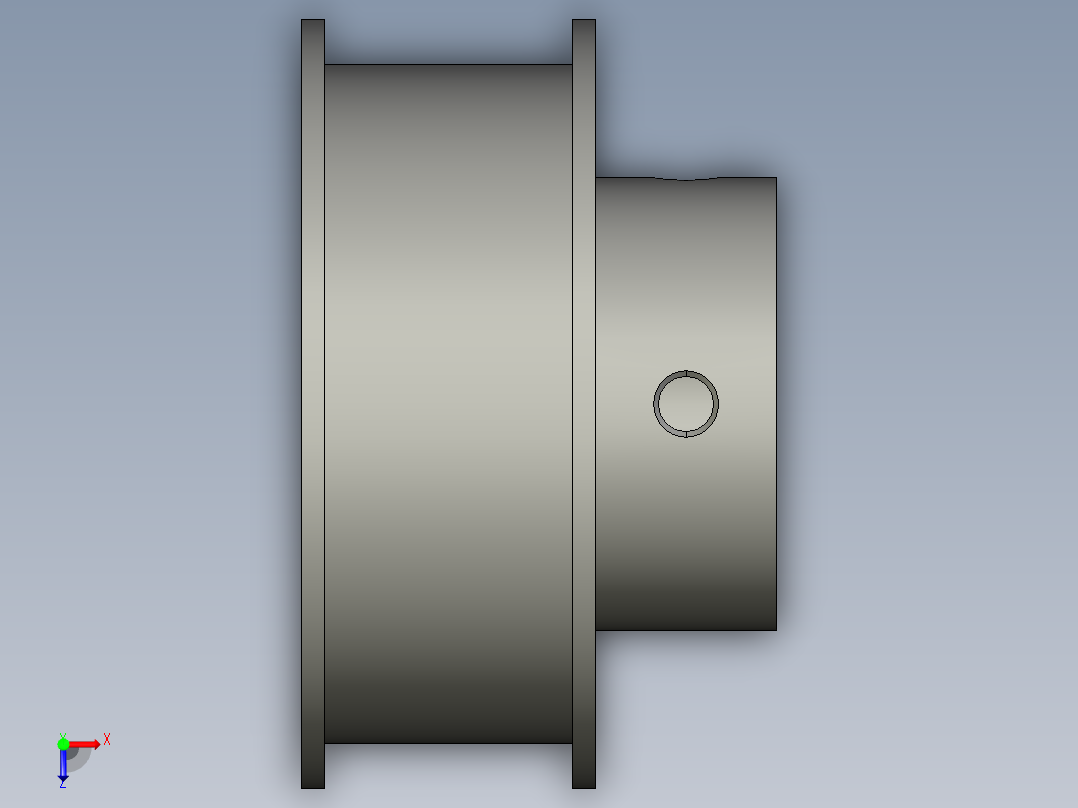 平皮带轮 MISUMI HBPG30-P10-11俯视图