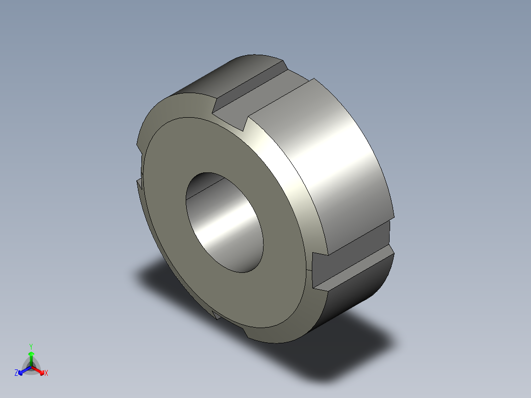 HLBM12轴承锁紧套主视图