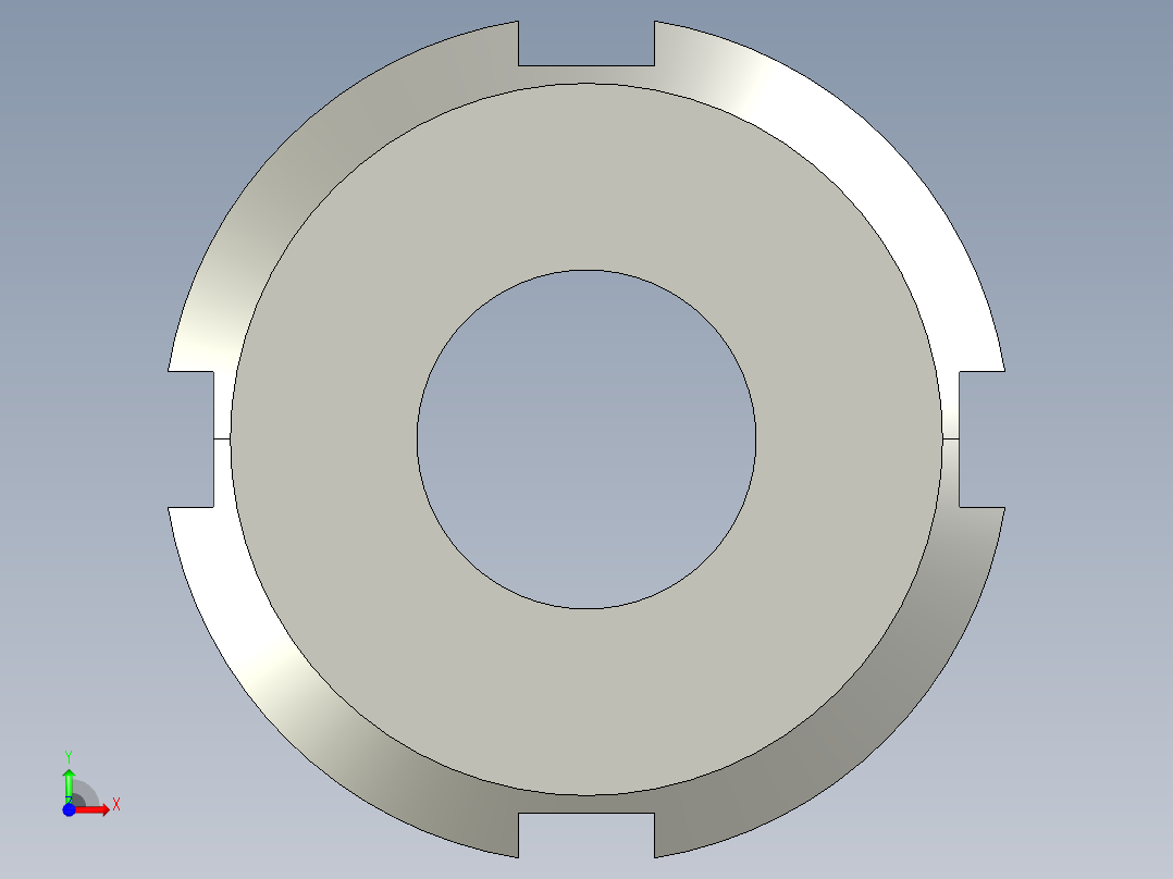 HLBM12轴承锁紧套前视图