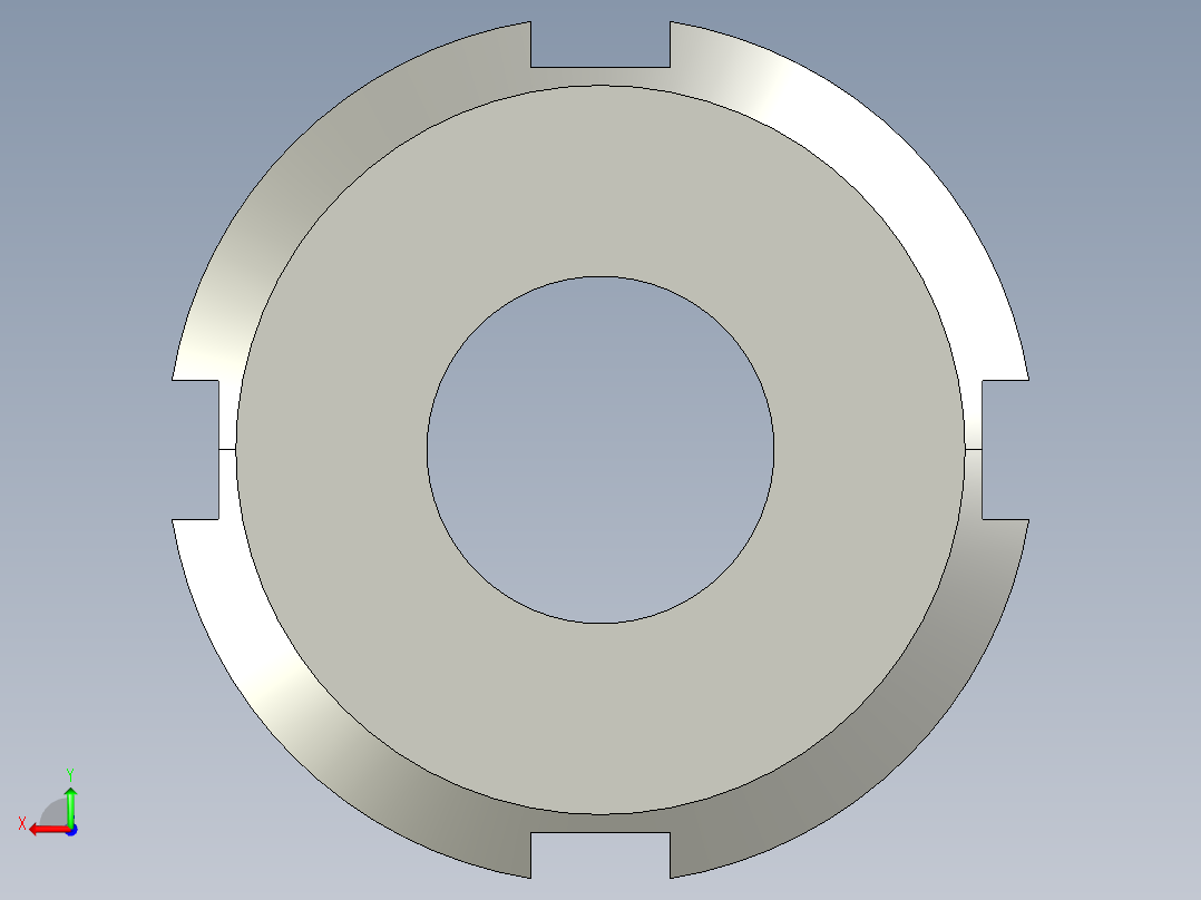 HLBM12轴承锁紧套后视图