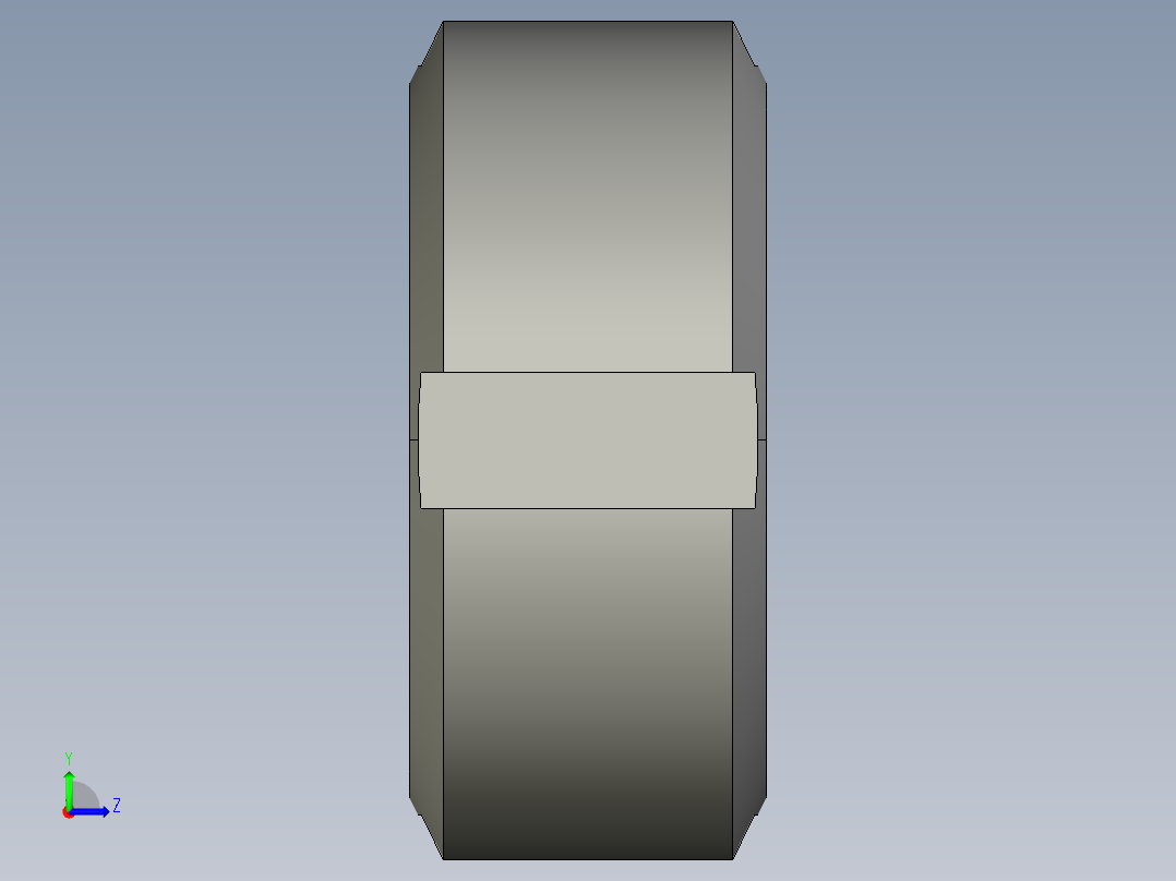 HLBM12轴承锁紧套左视图