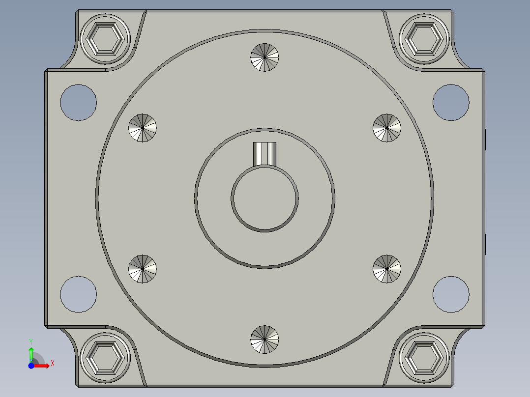 SMC气缸CDRB1BW50-270前视图