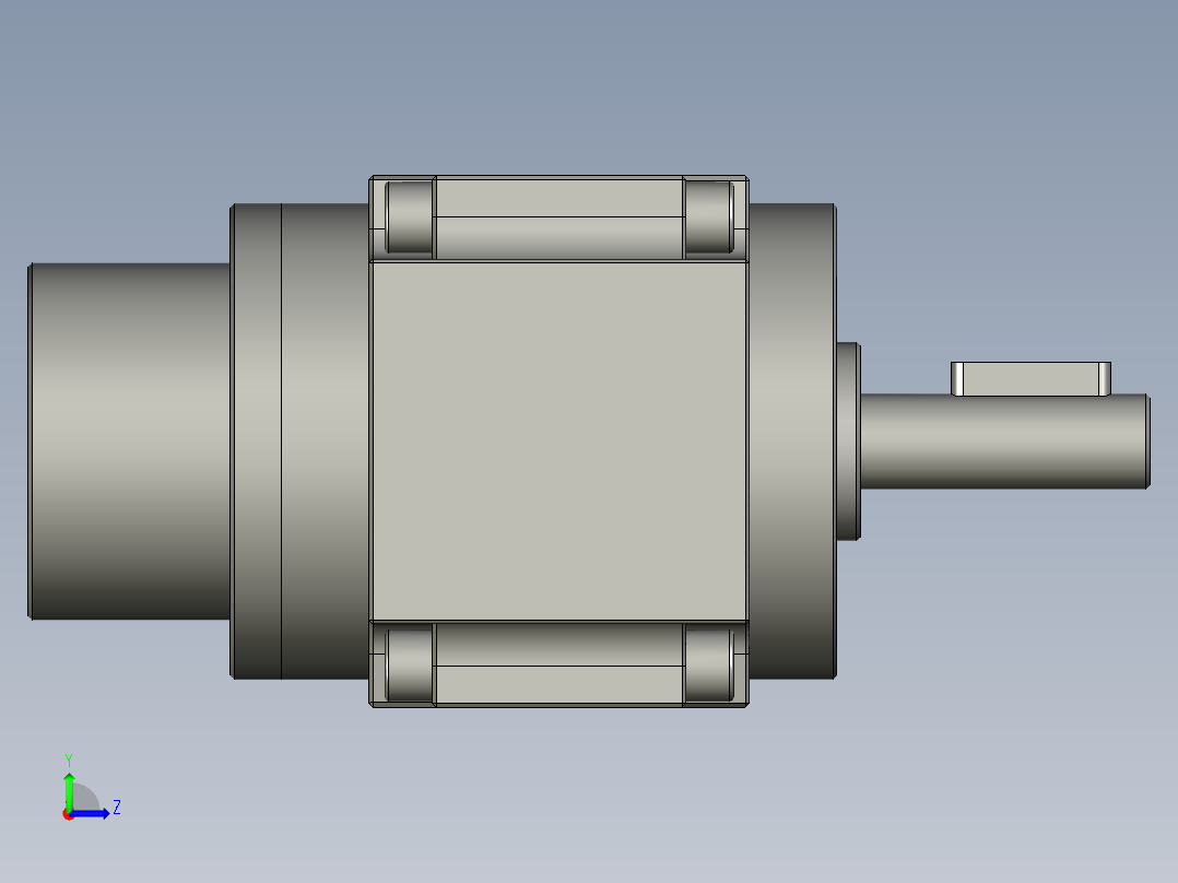 SMC气缸CDRB1BW50-270左视图