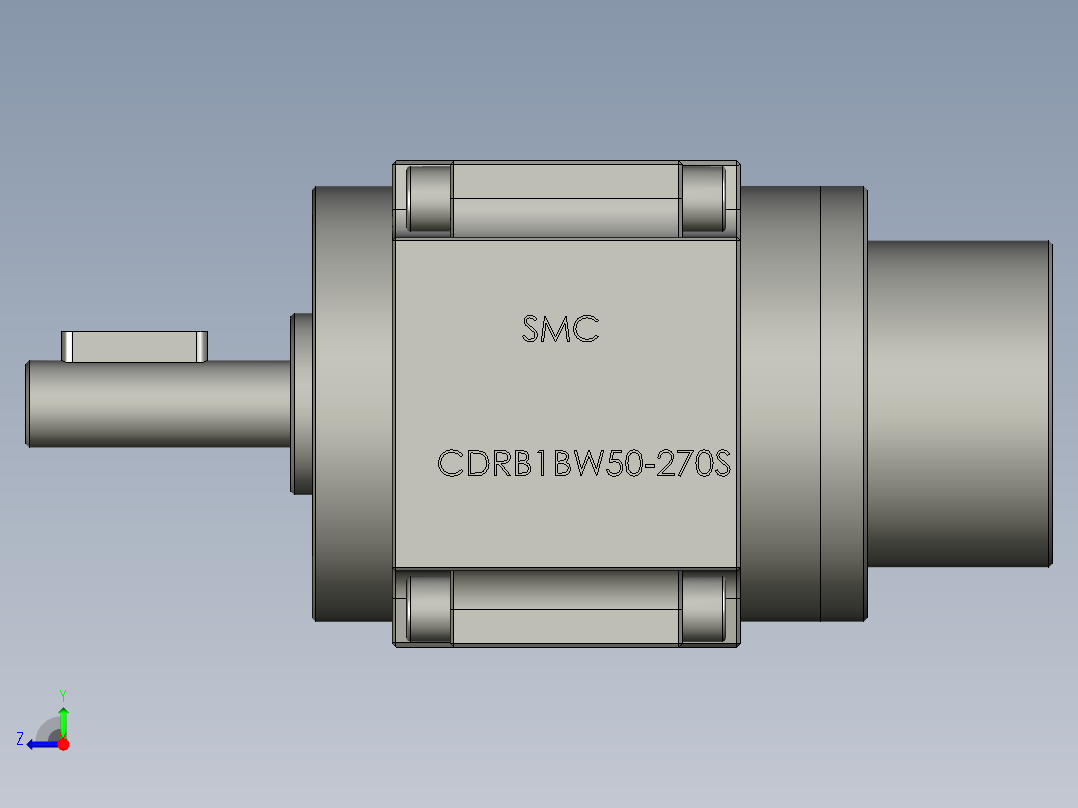 SMC气缸CDRB1BW50-270右视图