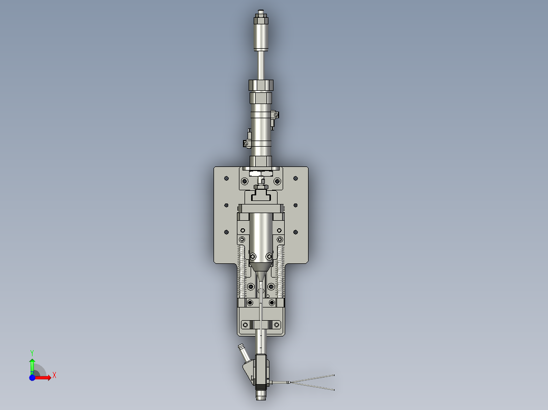 热压组件前视图