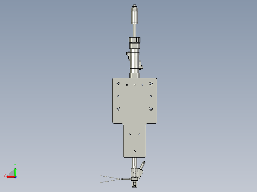 热压组件后视图