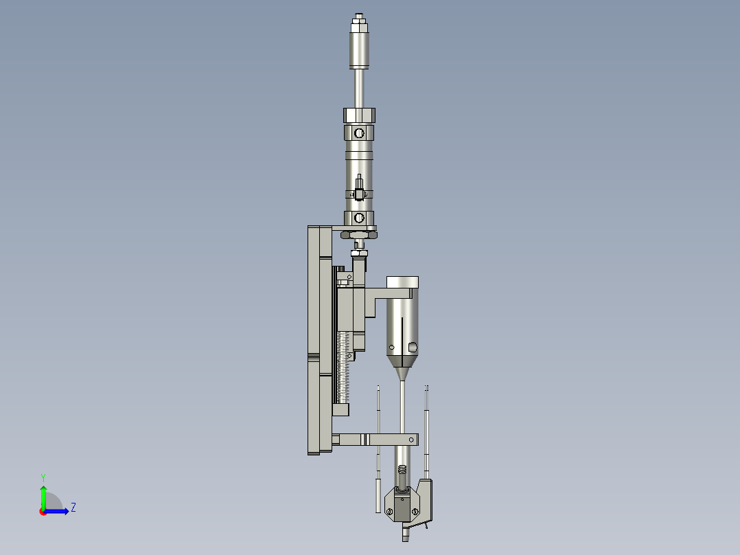 热压组件左视图