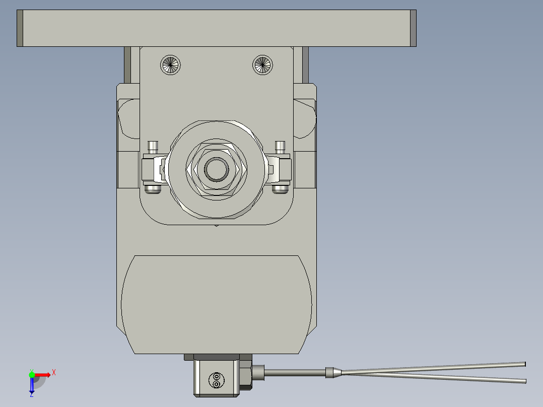 热压组件俯视图