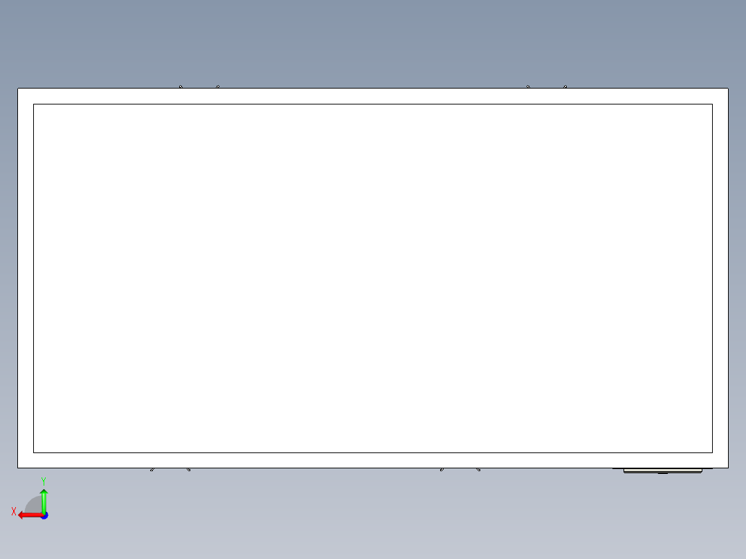 非标设备封闭式外框设计后视图