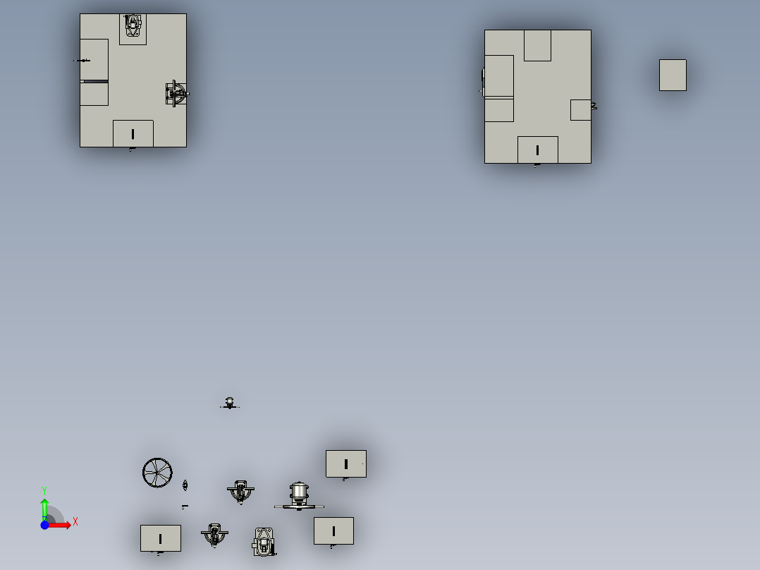 WoodShopWorkBench-dtk前视图