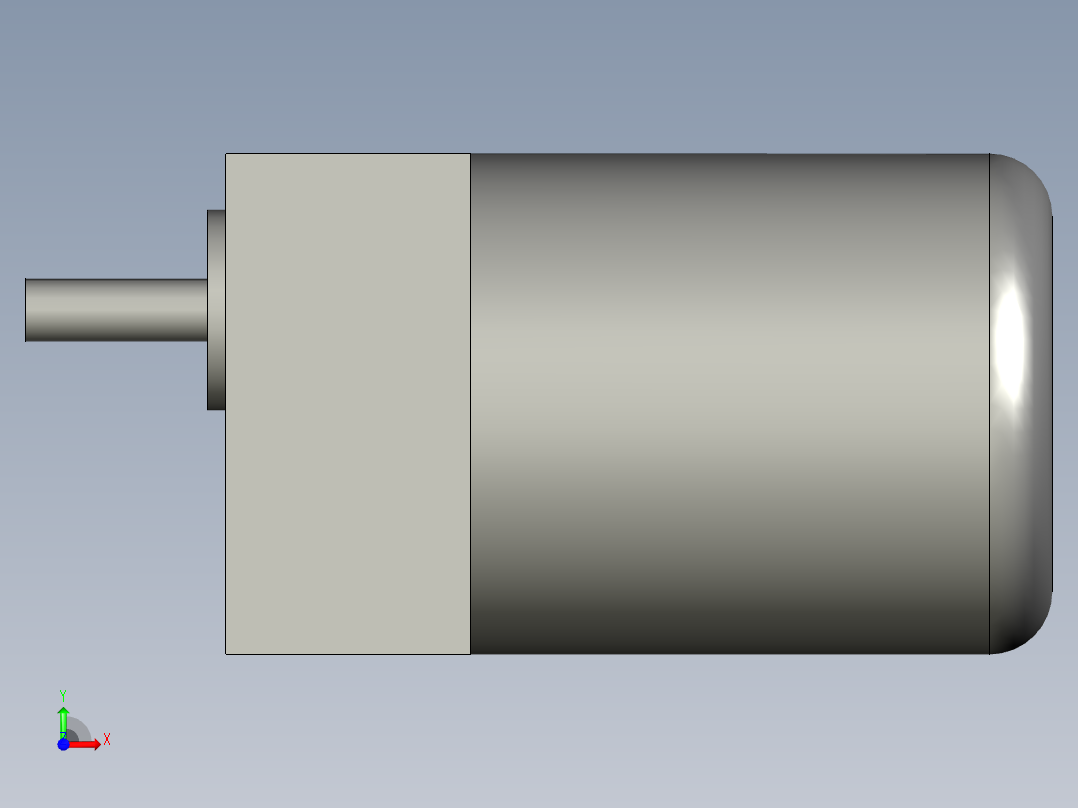 齿轮马达欧特-01前视图
