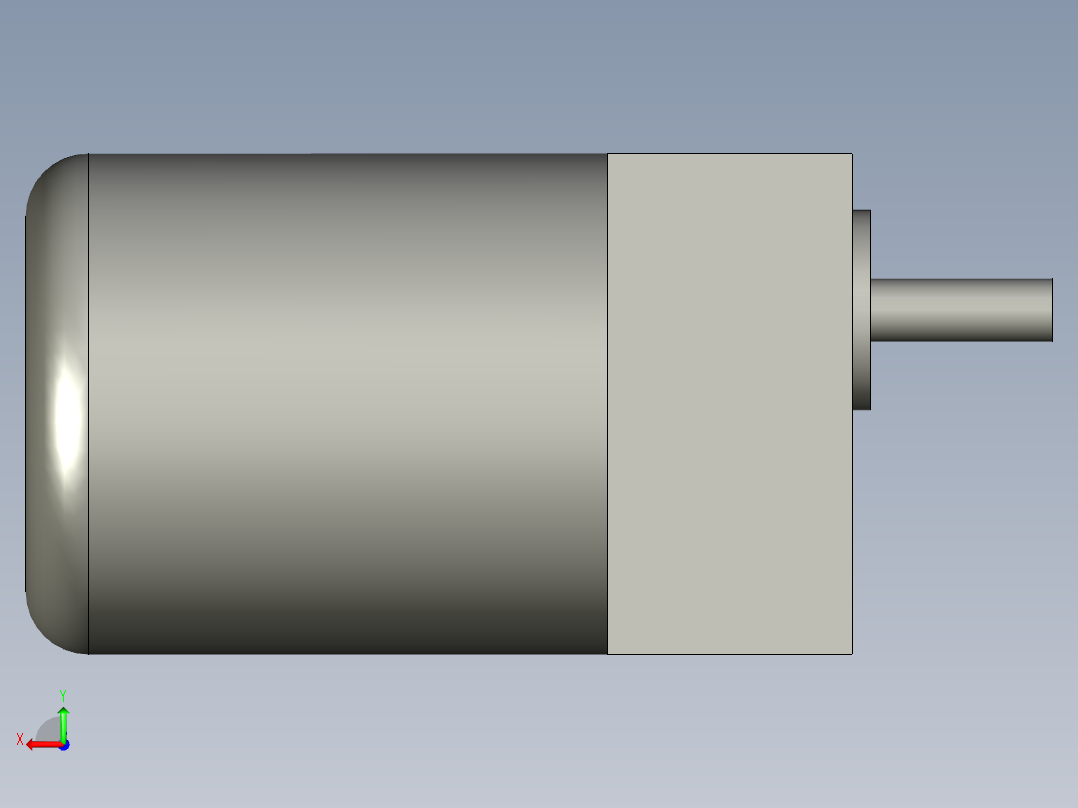 齿轮马达欧特-01后视图