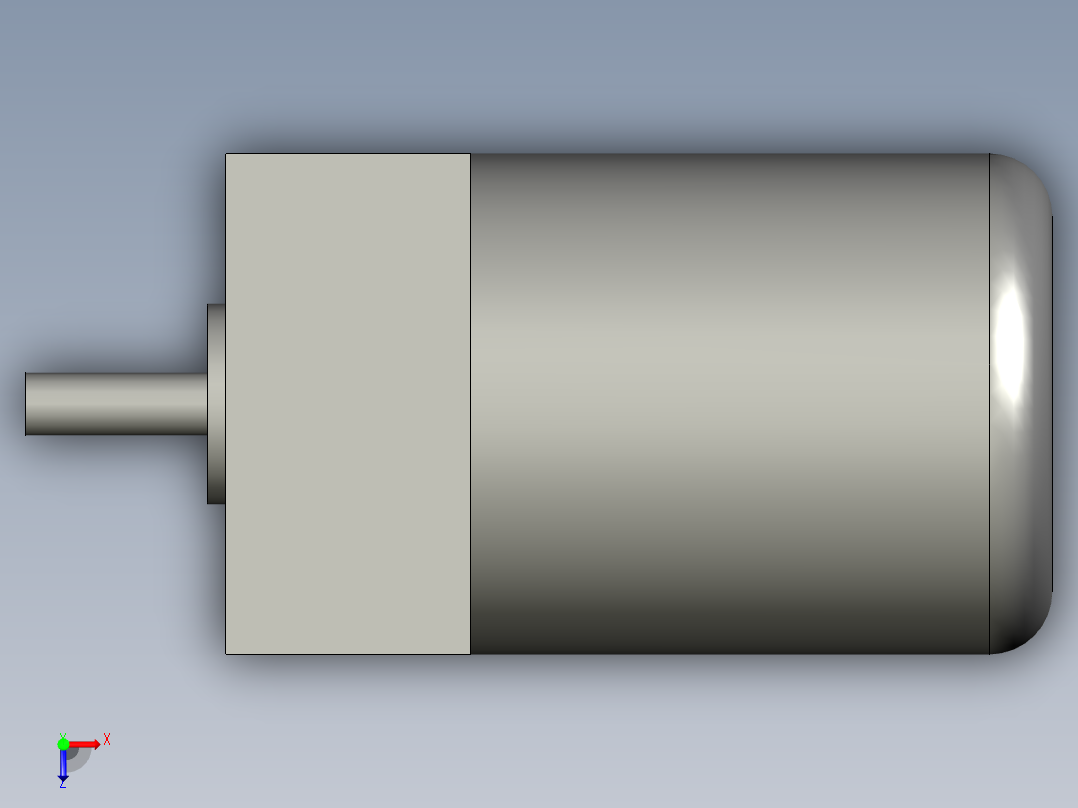 齿轮马达欧特-01俯视图