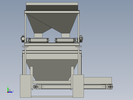 自动称料储料配料机左视缩略图